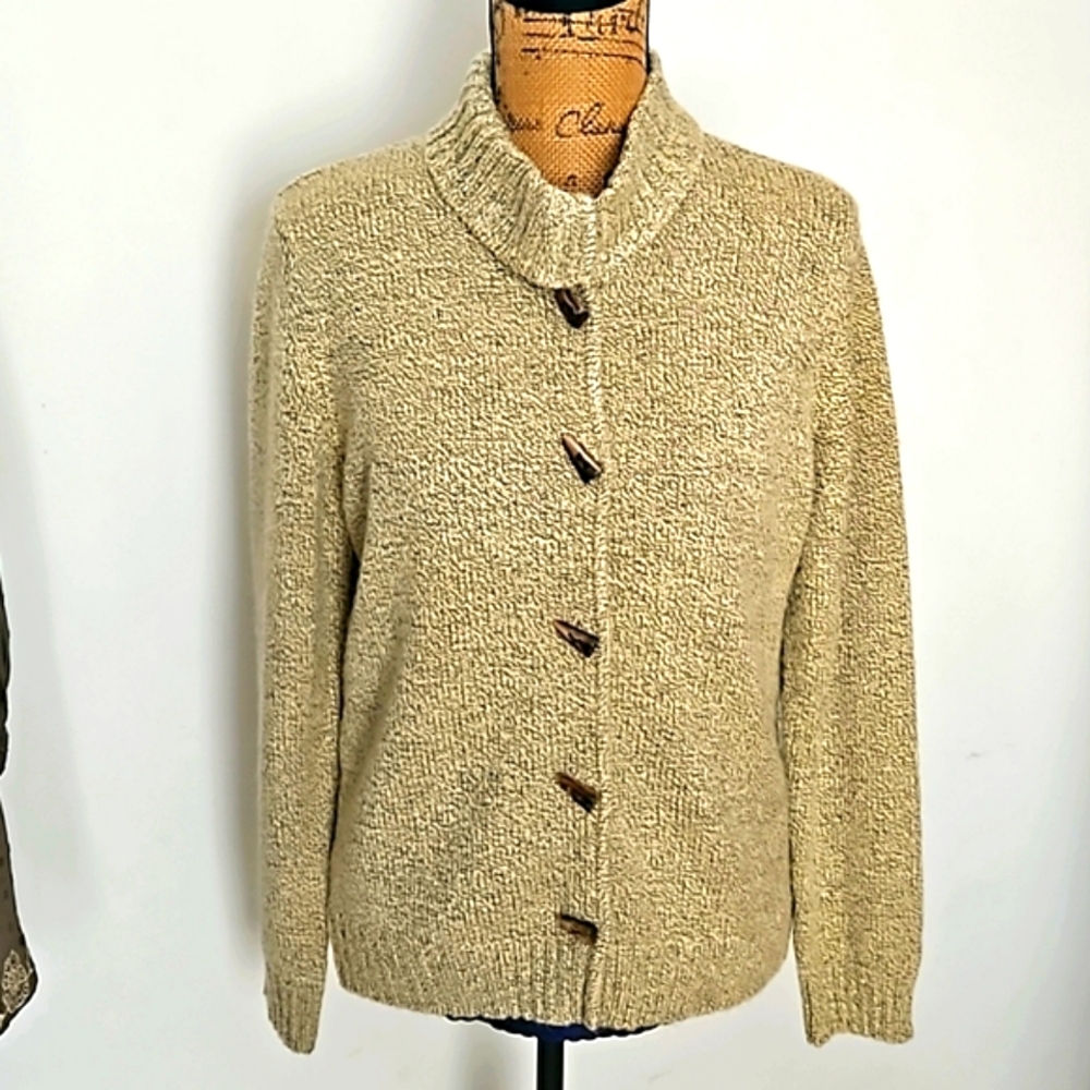 Carolyn Taylor Cardigan Sweater, Size M. - Picture 3 of 8